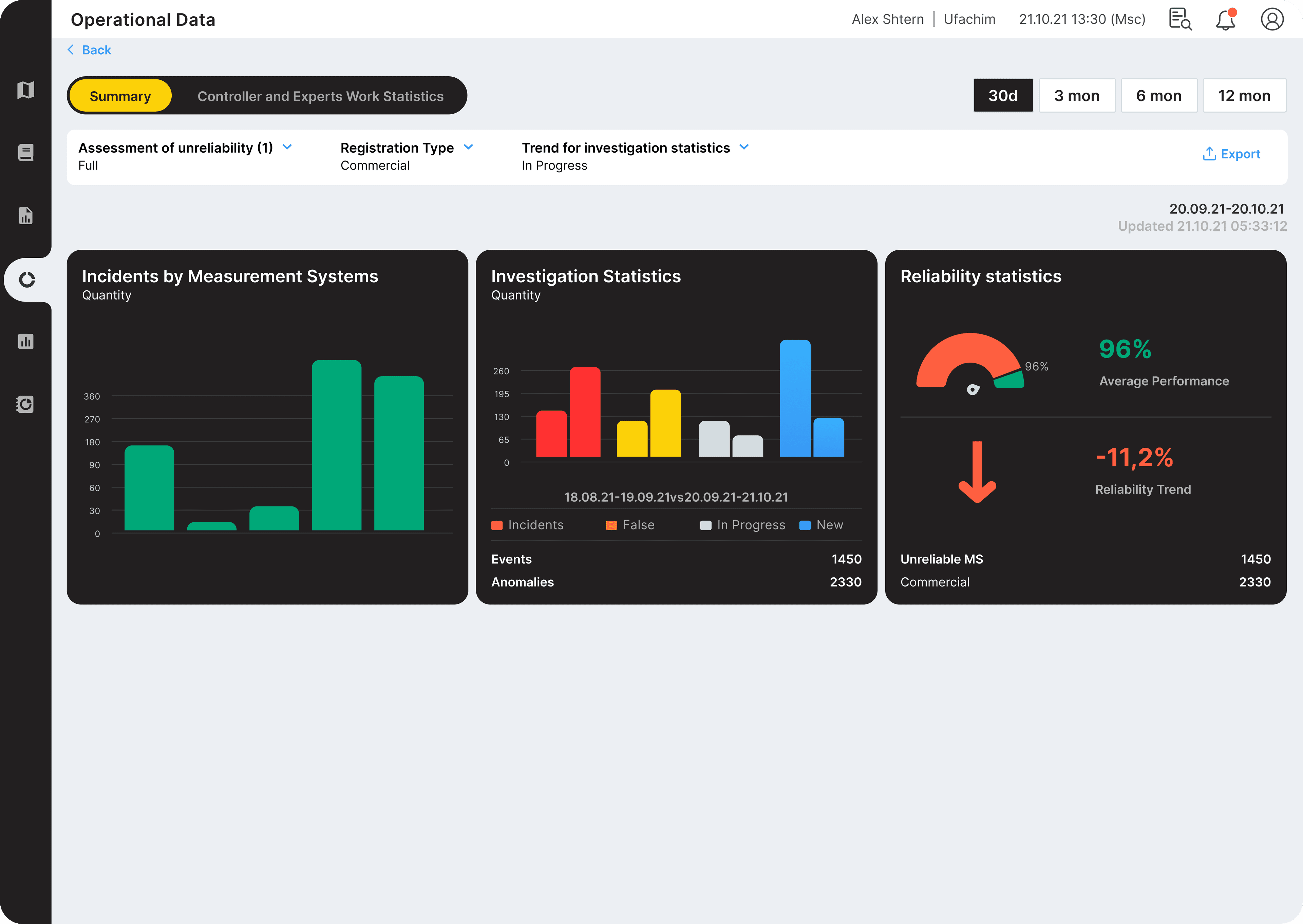 Design system tokens applied across the platform interface